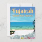 Fujairah United Arab Emirates strand poster (Achterkant)