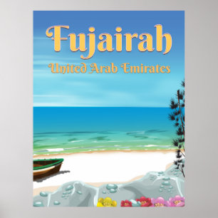 Fujairah United Arab Emirates strand poster