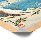 Fuji After Snow Hasui Kawase shin hanga scene Poster (Hoek)