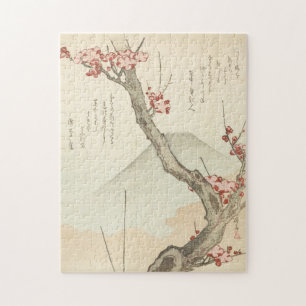 Fuji Behind a Blossoming Plum Tree Legpuzzel