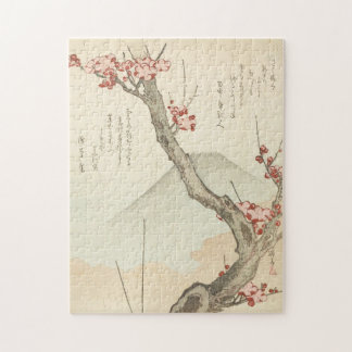 Fuji Behind a Blossoming Plum Tree Legpuzzel