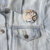 Fuji en Sakura Button (In situ)