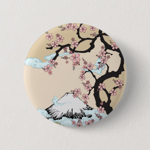 Fuji en Sakura Button