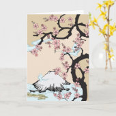Fuji et carte de Sakura (Fleur jaune)