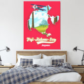 fuji hakone izu nationaal park , japan map canvas afdruk (Insitu (Slaapkamer))