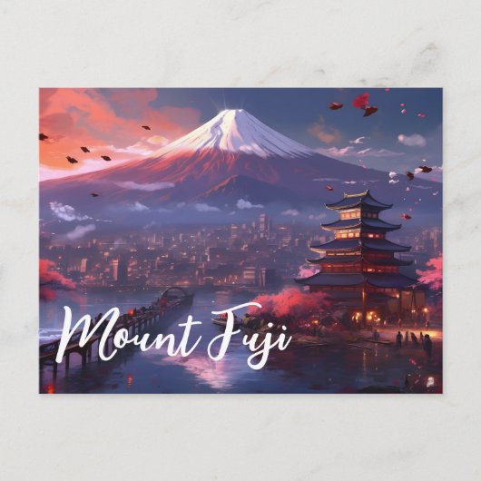 Fuji Japan Briefkaart (Voorkant)