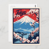  Fuji, Japan Reizen Briefkaart (Voorkant / Achterkant)