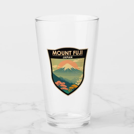 Fuji Japan Travel Art  Glas (Voorkant)