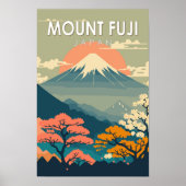 Fuji Japan Travel Art Poster (Voorkant)