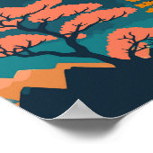 Fuji Japan Travel Art Poster (Hoek)