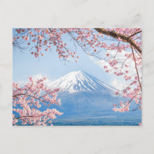Fuji Mountain   Meer van Kawaguchiko   Lente in Ja Briefkaart