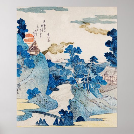 Fuji no Yukei van Kuniyoshi (1798-1861) Poster (Voorkant)