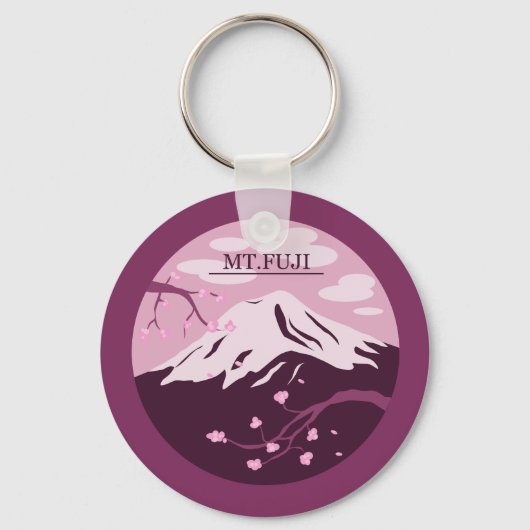 Fuji (roze) sleutelhanger (Voorkant)