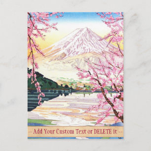 Fuji uit Kawaguchi Okada Koichi shin hanga japan Briefkaart