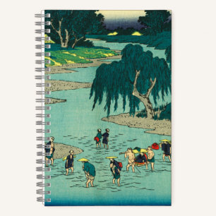 Fujieda, Japan: Oude Japanse Houtsnede Notitieboek