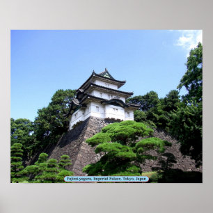 Fujimi-yagura, Imperial Palace, Tokyo, Japan Poster