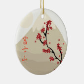 Fujisan: Zet Fuji op Keramisch Ornament (Rechts)