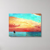 Fujishima Takeji Sunrise over het oostelijk Zee Canvas Afdruk (Voorkant)