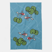 Fuku en Heiwa de Koi Handdoek (Verticaal)