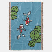 Fuku et Heiwa, la couverture Koi Throw (devant Vertical)