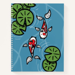 Fuku et Heiwa le cahier spiral Koi