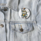 Fuku-Riu Japanse dragon Ronde Button 5,7 Cm (In situ)