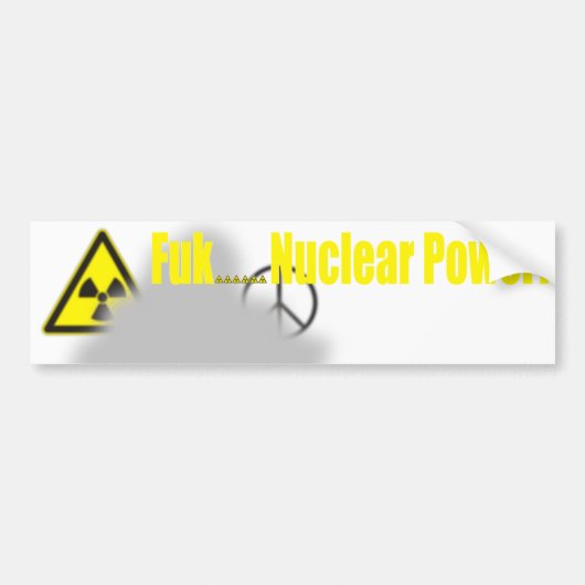 Fukushima Lesson Bumpersticker (Voorkant)