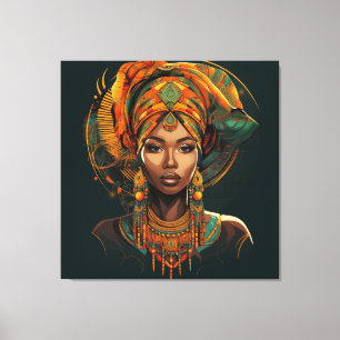 Fulani Radiance Canvas Afdruk