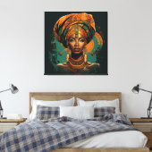 Fulani Radiance Canvas Afdruk (Insitu (Slaapkamer))