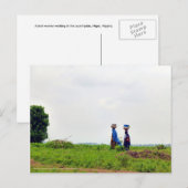 Fulani Woman in het platteland Briefkaart (Voorkant / Achterkant)