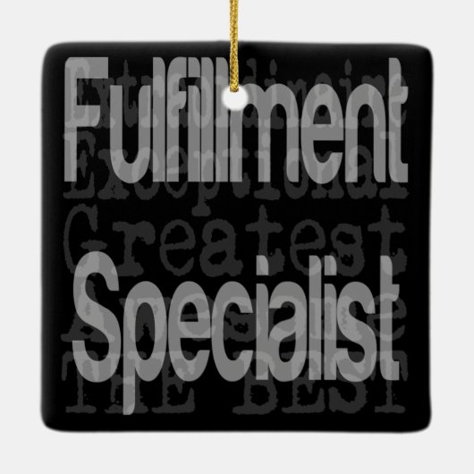 Fulfillation Specialist Extraordinaire Keramisch Ornament (Achterkant)