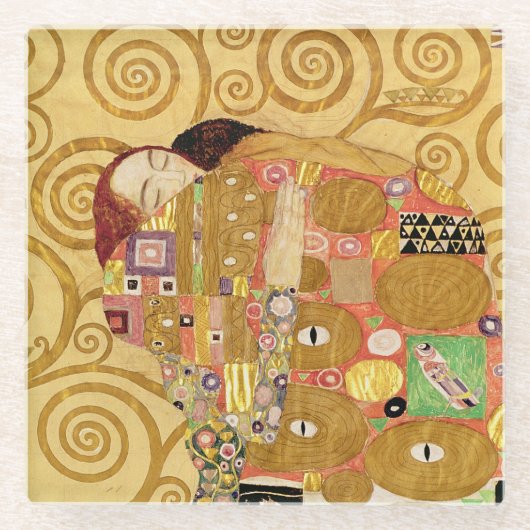 Fulfillment c.1905-09 2 glazen onderzetter (Voorkant)