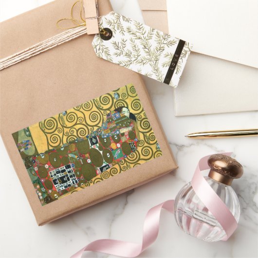 Fulfillment ook bekend als The Embrace door Gustav Rechthoekige Sticker (Geschenken)