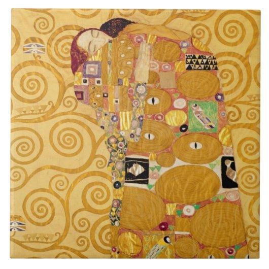 Fulfillment (Stoclet Frieze) c.1905-09 Tegeltje (Voorkant)