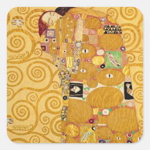 Fulfillment (Stoclet Frieze) c.1905-09 Vierkante Sticker