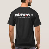 Full Black Ninja T-shirt (Achterkant)