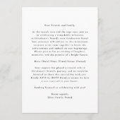 Full Bleed Photo Simple Graduation Announcement Aankondiging (Achterkant)