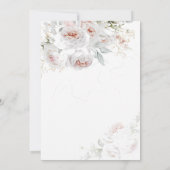 Full Bloom Pink Roses Wedding Invitation (Dos)