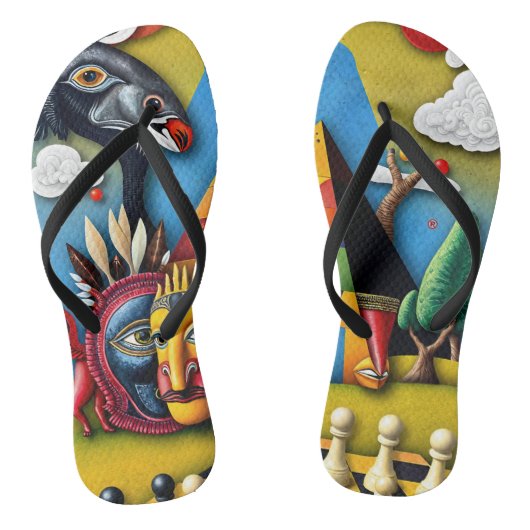 full color 3D Teenslippers (Voetbed)