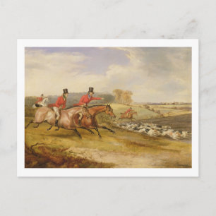 Full Cry, Bachelor's Hall, 1835 (olie op doek) Briefkaart