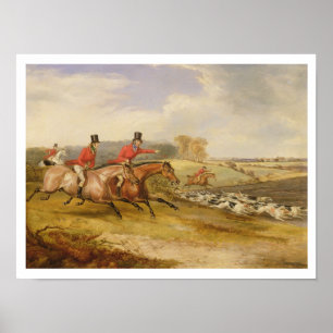 Full Cry, Bachelor's Hall, 1835 (olie op doek) Poster