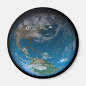 Full Earth met Noord- en Zuid-Amerika. Magneet (Voorkant)