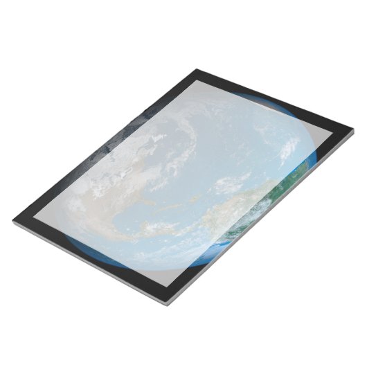 Full Earth met Noord- en Zuid-Amerika. Notitieblok (Schuin)