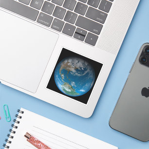 Full Earth met Noord- en Zuid-Amerika. Sticker