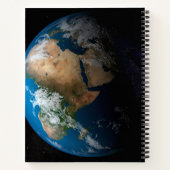 Full Earth toont gesimuleerde wolken boven Afrika. Notitieboek (Achterkant)