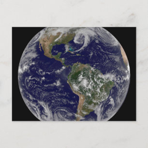 Full Earth toont lagedruksystemen. Briefkaart