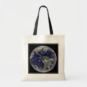 Full Earth toont lagedruksystemen. Tote Bag (Voorkant)