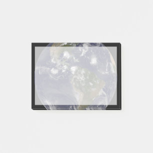 Full Earth toont tropische Stormen in de Atlantisc Post-it® Notes