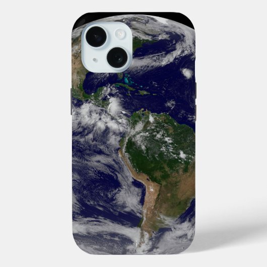 Full Earth toont verschillende tropische Storm sys Case-Mate iPhone Case (Achterkant)
