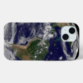 Full Earth toont verschillende tropische Storm sys Case-Mate iPhone Case (Achterkant (horizontaal))